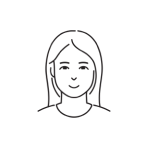 髪の長い女性のイラスト